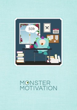 Monstermotivation Schreibtagebuch: Notizbuch, 32 gestaltete Seiten, DIN A5 von Moritz,  Vera, Petereit,  Hannah M.