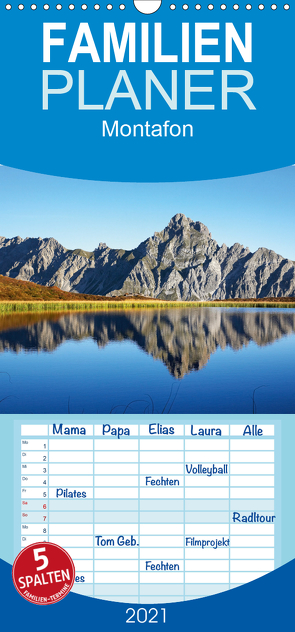 Montafon – Familienplaner hoch (Wandkalender 2021 , 21 cm x 45 cm, hoch) von Riedmiller,  Andreas