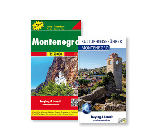 Montenegro Set, Kulturführer + Autokarte 1:150.000 von Freytag-Berndt und Artaria KG