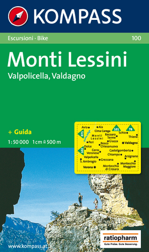 KOMPASS Wanderkarte Monti Lessini – Valpolicella – Valdagno von KOMPASS-Karten GmbH