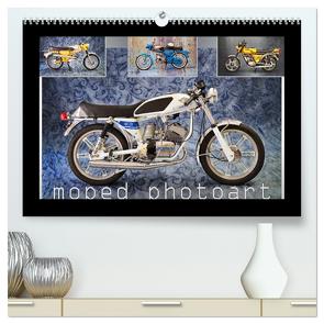 moped photoart (hochwertiger Premium Wandkalender 2024 DIN A2 quer), Kunstdruck in Hochglanz von Laue,  Ingo