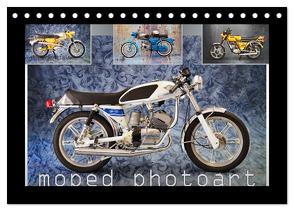 moped photoart (Tischkalender 2024 DIN A5 quer), CALVENDO Monatskalender von Laue,  Ingo