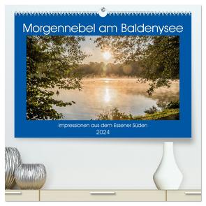 Morgennebel am Baldeneysee (hochwertiger Premium Wandkalender 2024 DIN A2 quer), Kunstdruck in Hochglanz von Hitzbleck,  Rolf