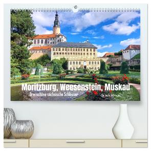 Moritzburg, Weesenstein, Muskau – Drei schöne sächsische Schlösser (hochwertiger Premium Wandkalender 2024 DIN A2 quer), Kunstdruck in Hochglanz von Kruse,  Gisela