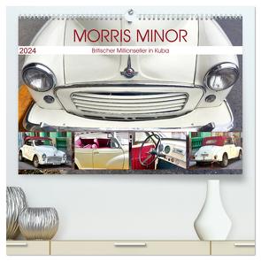 Morris Minor – Britischer Millionseller in Kuba (hochwertiger Premium Wandkalender 2024 DIN A2 quer), Kunstdruck in Hochglanz von von Loewis of Menar,  Henning