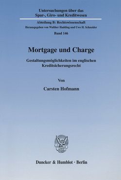 Mortgage und Charge. von Hofmann,  Carsten