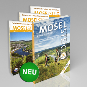 Moselsteig – PremiumSet. Offizieller Wanderführer mit drei Karten 1:25000, GPS-Daten, Höhenprofile, Online-Anbindung „Scan to go“. von Poller,  Ulrike, Schoellkopf,  Uwe, Todt,  Wolfgang