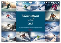 Motivation und Ski (Wandkalender 2024 DIN A4 quer), CALVENDO Monatskalender von Meutzner,  Dirk