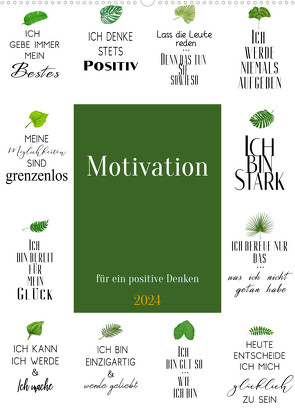 Motivation (Wandkalender 2024 DIN A2 hoch) von Gierok-Latniak,  Steffen