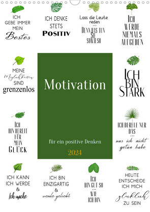 Motivation (Wandkalender 2024 DIN A3 hoch) von Gierok-Latniak,  Steffen