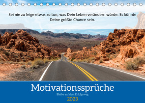 Motivationssprüche Erfolgsweg (Tischkalender 2023 DIN A5 quer) von MOTIVATIONPUUR