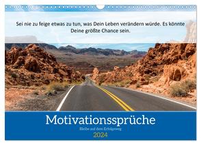 Motivationssprüche Erfolgsweg (Wandkalender 2024 DIN A3 quer), CALVENDO Monatskalender von MOTIVATIONPUUR,  MOTIVATIONPUUR