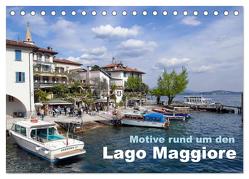 Motive rund um den See Lago Maggiore (Tischkalender 2024 DIN A5 quer), CALVENDO Monatskalender von Prescher,  Werner