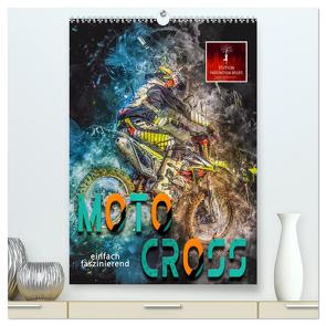 Motocross – einfach faszinierend (hochwertiger Premium Wandkalender 2024 DIN A2 hoch), Kunstdruck in Hochglanz von Roder,  Peter