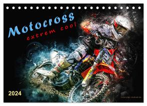 Motocross – extrem cool (Tischkalender 2024 DIN A5 quer), CALVENDO Monatskalender von Roder,  Peter