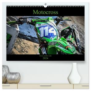 Motocross From another side 2024 (hochwertiger Premium Wandkalender 2024 DIN A2 quer), Kunstdruck in Hochglanz von Fitkau Fotografie & Design,  Arne