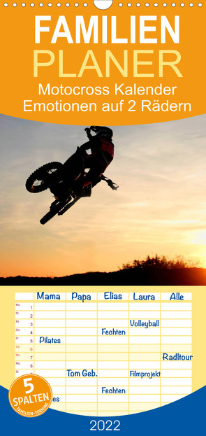 Familienplaner Motocross Kalender – Emotionen auf 2 Rädern (Wandkalender 2022 , 21 cm x 45 cm, hoch) von by FC - Jeannette Dewald,  Photos