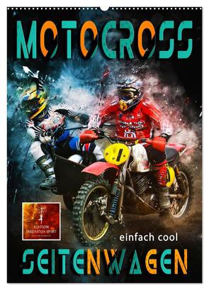 Motocross Seitenwagen – einfach cool (Wandkalender 2024 DIN A2 hoch), CALVENDO Monatskalender von Roder,  Peter