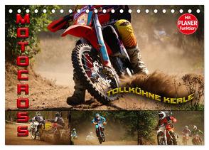 Motocross – tollkühne Kerle (Tischkalender 2024 DIN A5 quer), CALVENDO Monatskalender von Bleicher,  Renate