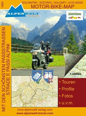 Motor Bike Map: Südtirol – Dolomiten