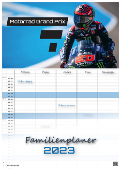 Motorrad Grand Prix 2023 – Kalender | MotoGP DIN A3 – (Familienplaner) von GP-Fever.de, Wobser,  Steve