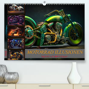 Motorrad illusionen (Premium, hochwertiger DIN A2 Wandkalender 2024, Kunstdruck in Hochglanz) von Meutzner,  Dirk