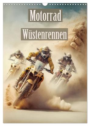 Motorrad Wüstenrennen (Wandkalender 2024 DIN A3 hoch), CALVENDO Monatskalender von Brunner-Klaus,  Liselotte