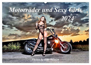 Motorräder und Sexy Girls (Wandkalender 2024 DIN A2 quer), CALVENDO Monatskalender von Talmon,  Udo