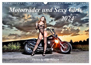 Motorräder und Sexy Girls (Wandkalender 2024 DIN A3 quer), CALVENDO Monatskalender von Talmon,  Udo