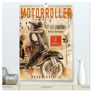 Motorroller – Vespa Galerie (hochwertiger Premium Wandkalender 2024 DIN A2 hoch), Kunstdruck in Hochglanz von Roder,  Peter