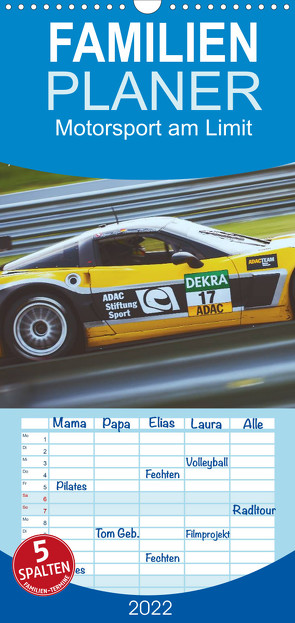 Familienplaner Motorsport am Limit 2022 (Wandkalender 2022 , 21 cm x 45 cm, hoch) von PM,  Photography