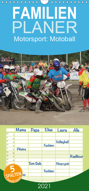 Motorsport: Motoball – Familienplaner hoch (Wandkalender 2021 , 21 cm x 45 cm, hoch) von Heimar,  Foto