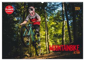 Mountainbike Action (Wandkalender 2024 DIN A2 quer), CALVENDO Monatskalender von Meutzner,  Dirk