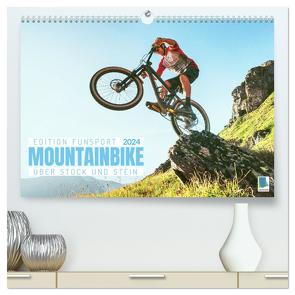 Mountainbike – Über Stock und Stein: Edition Funsport (hochwertiger Premium Wandkalender 2024 DIN A2 quer), Kunstdruck in Hochglanz von CALVENDO,  CALVENDO