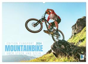 Mountainbike – Über Stock und Stein: Edition Funsport (Wandkalender 2024 DIN A2 quer), CALVENDO Monatskalender von CALVENDO,  CALVENDO