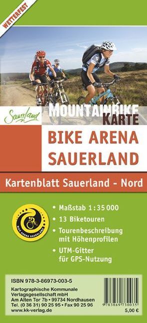 Mountainbikekarte Sauerland – Nord