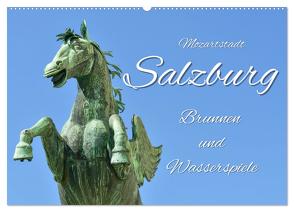 Mozartstadt Salzburg – Brunnen und Wasserspiele (Wandkalender 2024 DIN A2 quer), CALVENDO Monatskalender von Hackstein,  Bettina