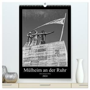 Mülheim an der Ruhr Edition Black & White 2024 (hochwertiger Premium Wandkalender 2024 DIN A2 hoch), Kunstdruck in Hochglanz von Hebgen,  Peter