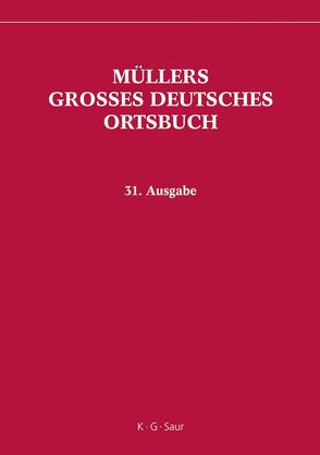 Müllers Großes Deutsches Ortsbuch 2008