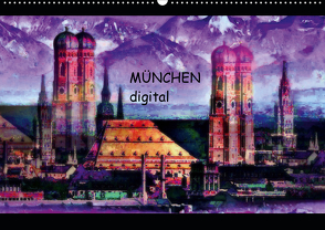 München digital (Wandkalender 2021 DIN A2 quer) von Luise Strohmenger,  Marie