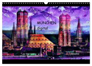 München digital (Wandkalender 2024 DIN A3 quer), CALVENDO Monatskalender von Luise Strohmenger,  Marie