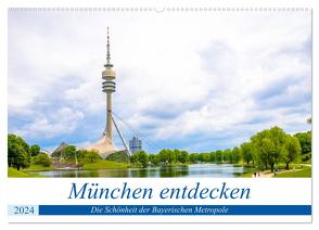 München entdecken – Die Schönheit der Bayerischen Metropole (Wandkalender 2024 DIN A2 quer), CALVENDO Monatskalender von Ganz,  Stefan