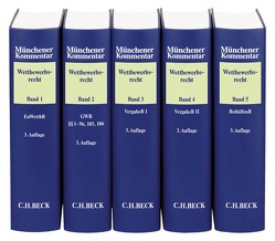 Münchener Kommentar zum Wettbewerbsrecht Gesamtwerk von Bien,  Florian, Meier-Beck,  Peter, Montag,  Frank, Säcker,  Franz-Jürgen