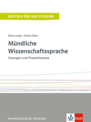 Mündliche Wissenschaftssprache von Lange,  Daisy, Rahn,  Stefan