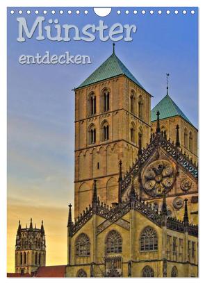 Münster entdecken (Wandkalender 2024 DIN A4 hoch), CALVENDO Monatskalender von Michalzik,  Paul