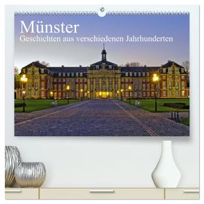 Münster – Geschichten aus verschiedenen Jahrhunderten (hochwertiger Premium Wandkalender 2024 DIN A2 quer), Kunstdruck in Hochglanz von Michalzik,  Paul