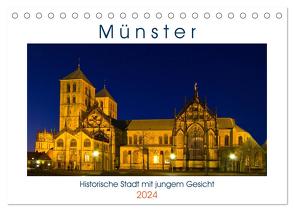 Münster – Historische Stadt mit jungem Gesicht (Tischkalender 2024 DIN A5 quer), CALVENDO Monatskalender von Michalzik,  Paul