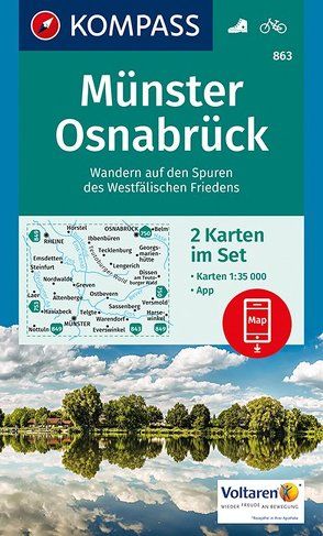 KOMPASS Wanderkarte Münster, Osnabrück von KOMPASS-Karten GmbH