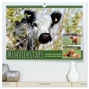 MuhViehStars (hochwertiger Premium Wandkalender 2024 DIN A2 quer), Kunstdruck in Hochglanz von Löwer,  Sabine