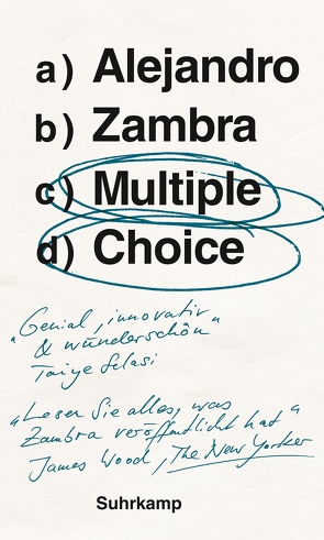 Multiple Choice von Lange,  Susanne, Zambra,  Alejandro